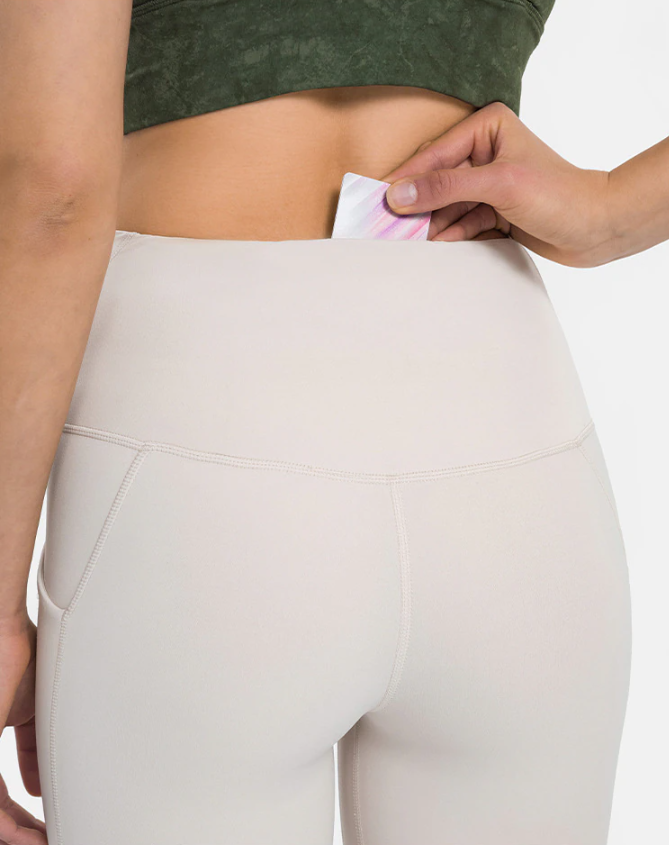 High Rise Ankle Leggings Plain Vanilla – Thunderpants USA