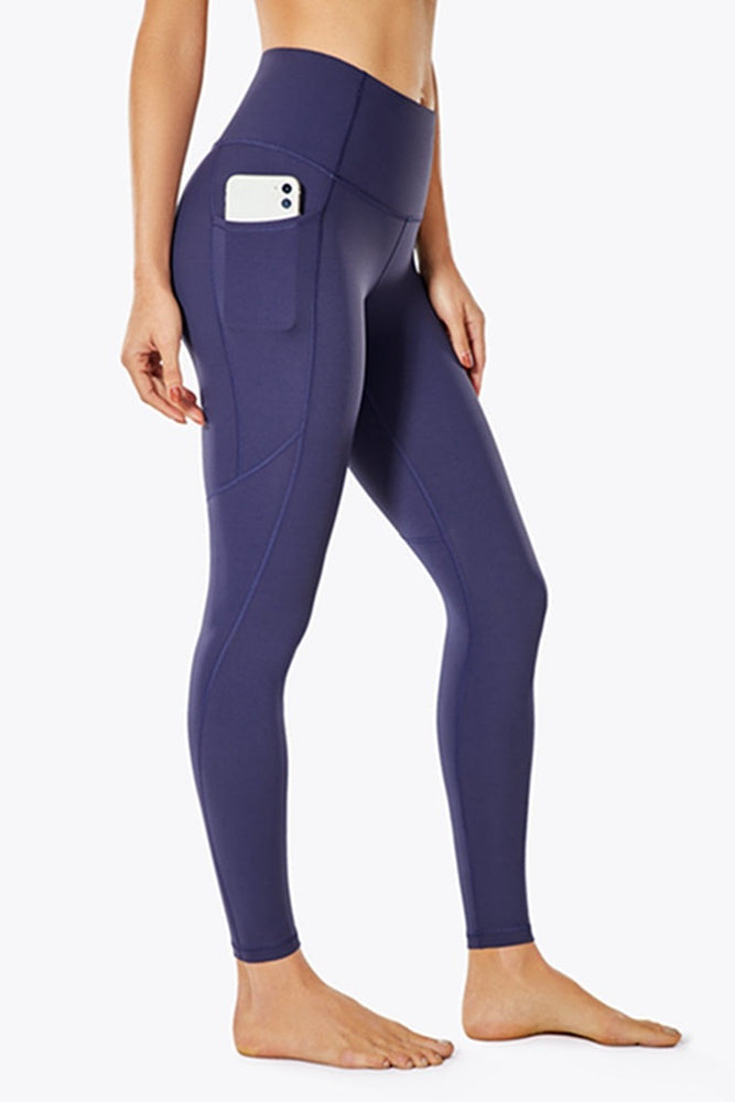 
                
                    Load image into Gallery viewer, FashionForward21 - High Waist 7/8 Ankle Legging with Side Pockets - Lilac
                
            